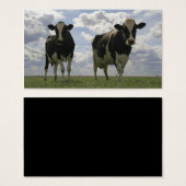 Two Friesian cows bookmark (Front & Back)