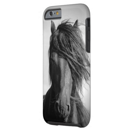 Two Friesian stallions Tough iPhone 6 Case