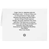 Two Frogs, One Butterfly (Back Horizontal)