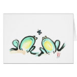 Two Frogs, One Butterfly at Zazzle