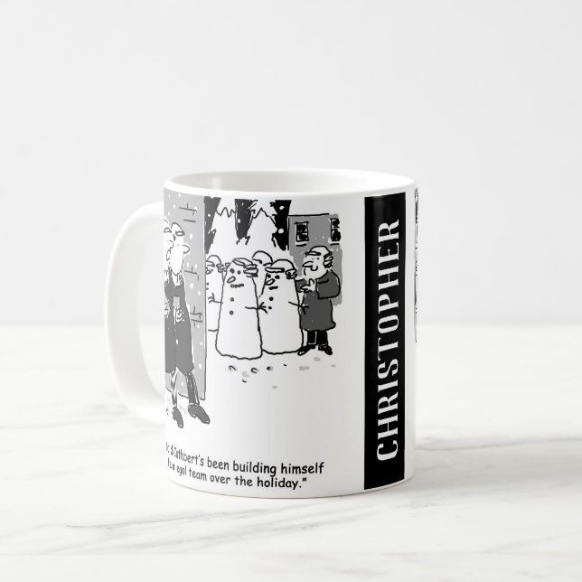 Two Funny Legal Cartoons to Personalise Coffee Mug (Front Left)