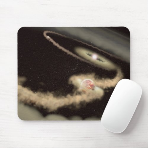 Two Gas Giant Exoplanets Orbiting A Young Star Mouse Pad