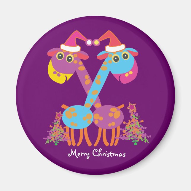 Two giraffes magnet (Front)