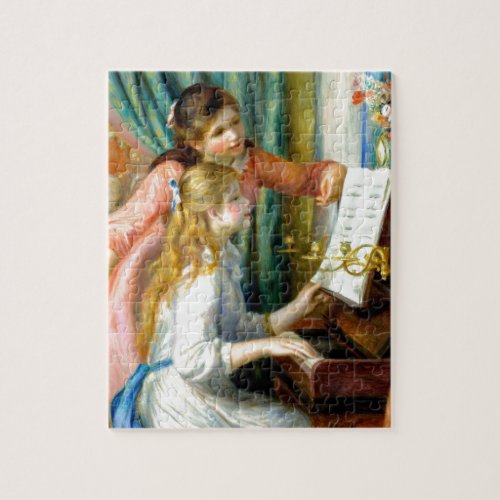 Two Girls at the Piano _ Pierre Auguste Renoir Jigsaw Puzzle