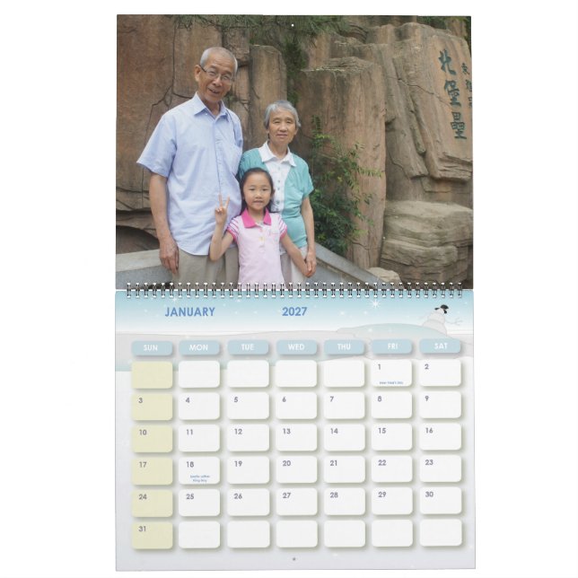 Two girls calendar (Jan 2027)