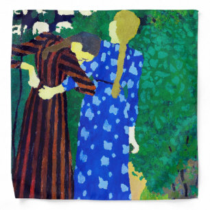 Two Girls, Edouard Vuillard Bandana