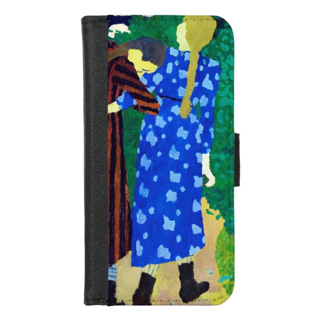 Two Girls, Edouard Vuillard iPhone Wallet Case (Front)