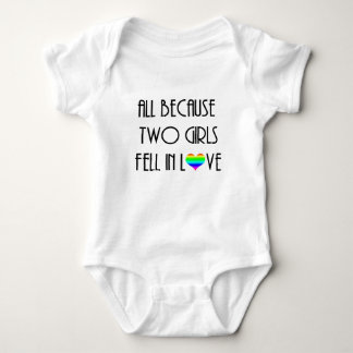Two Girls Fell In love Baby Bodysuit