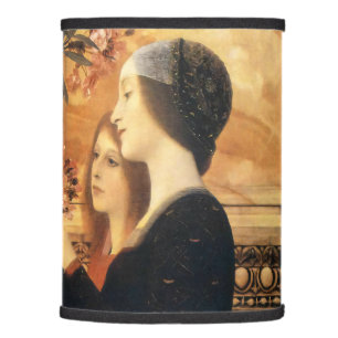 Two Girls with an Oleander by Gustav Klimt Lamp Shade