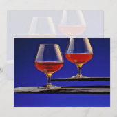 Two glasses filled with Brandy (Front/Back)