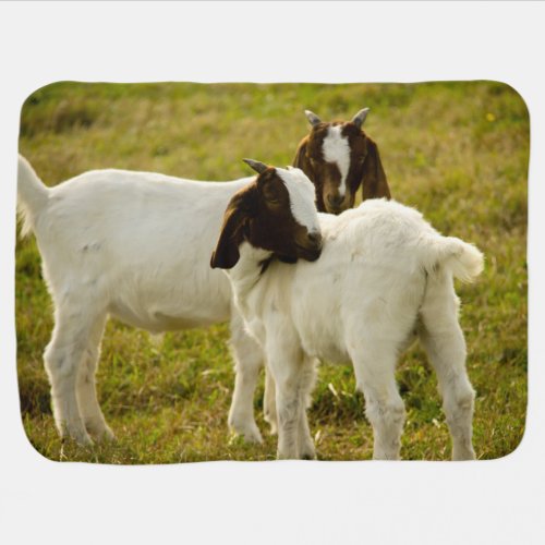 Two Goats Double Sided Receiving Blanket