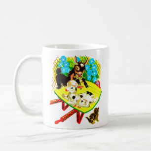 two goats one kitten coffee mug