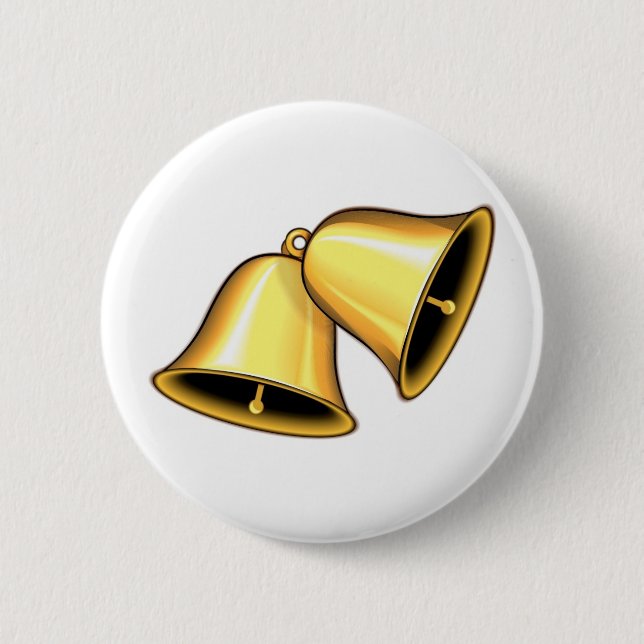 Two Golden Bells Button (Front)