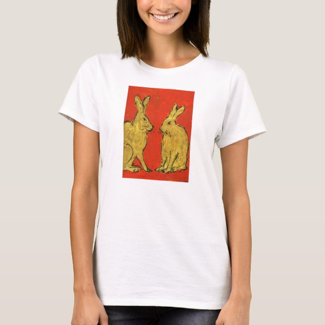 Two Golden Hares T-Shirt (Front)