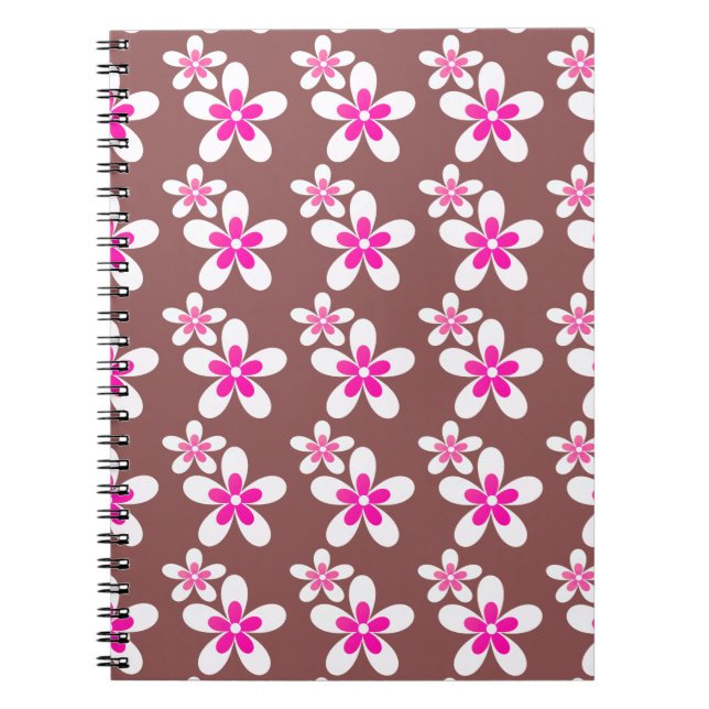 Two golden loving hearts pattern notebook (Front)