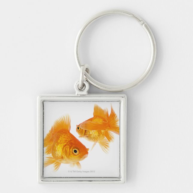 Two Goldfish Crossing Each Other Keychain (Front)