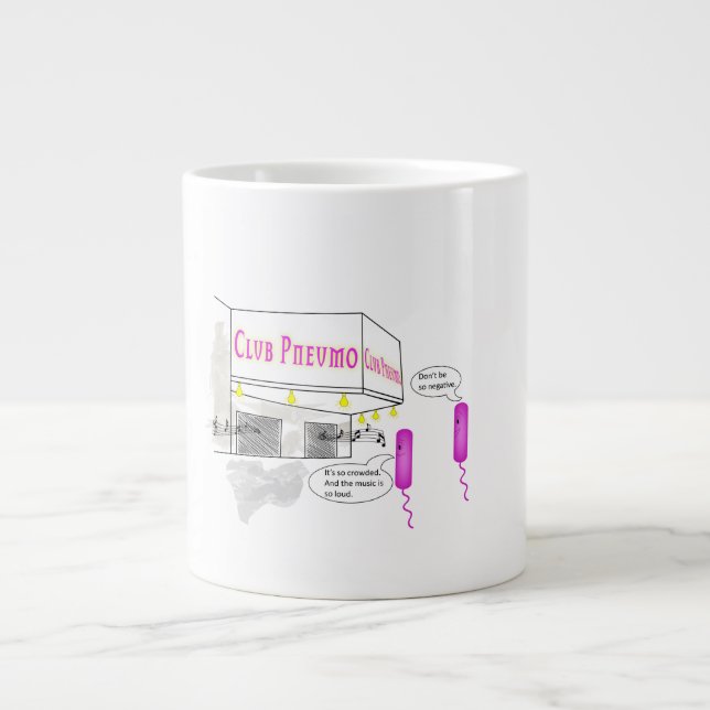 Two Gram Negative Rods Walk Into A Bar Large Coffee Mug (Front)