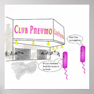 Two Gram Negative Rods Walk Into A Bar Poster