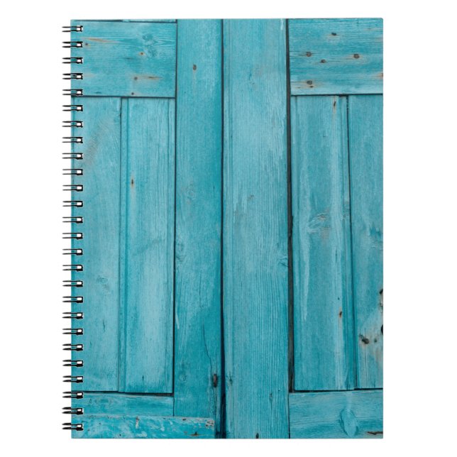 Two gray wooden doors notebook (Front)