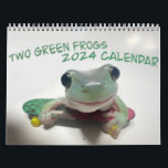 Two Green Frogs 2024 Calendar<br><div class="desc">A 2024 calendar featuring unique pictures of the current Two Green Frogs frogs</div>