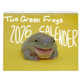 Two Green Frogs' 2026 Calendar
