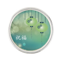 Two green lanterns "Blessing"