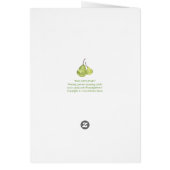 Two Green Pears Card (Back)