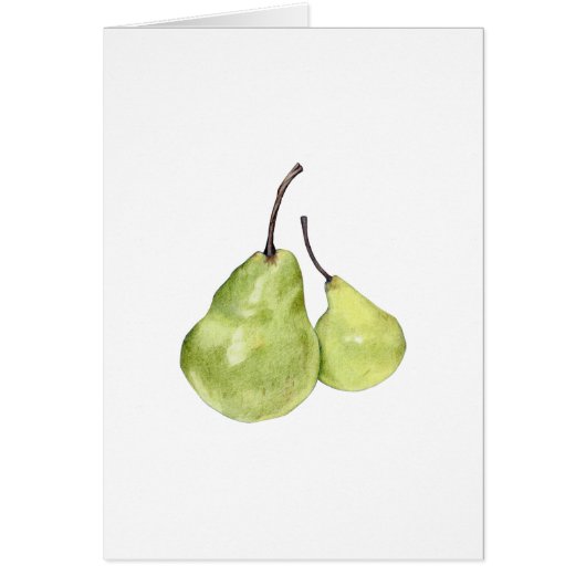 Two Green Pears Card (Front)