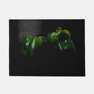 Two Green Peppers dma Doormat