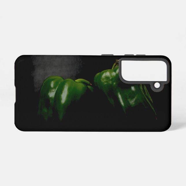 Two Green Peppers sgcnm Samsung Galaxy Case (Back Horizontal)