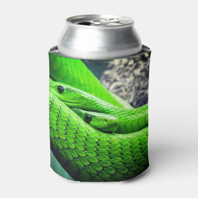 Two Green Snakes Can Cooler (Can Front)