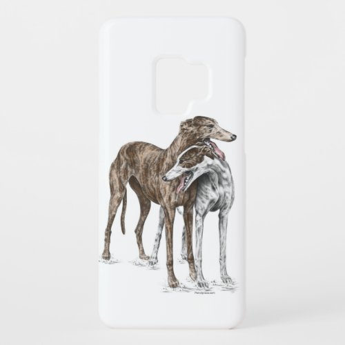 Two Greyhound Friends Dog Art Case_Mate Samsung Galaxy S9 Case