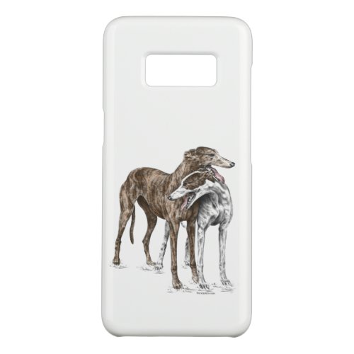 Two Greyhound Friends Dog Art Case_Mate Samsung Galaxy S8 Case