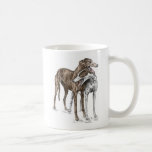 Two Greyhound Friends Dog Art Coffee Mug at Zazzle