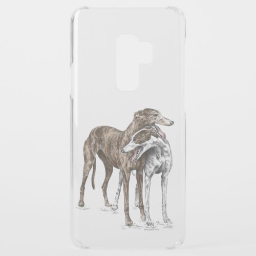 Two Greyhound Friends Dog Art Uncommon Samsung Galaxy S9 Plus Case