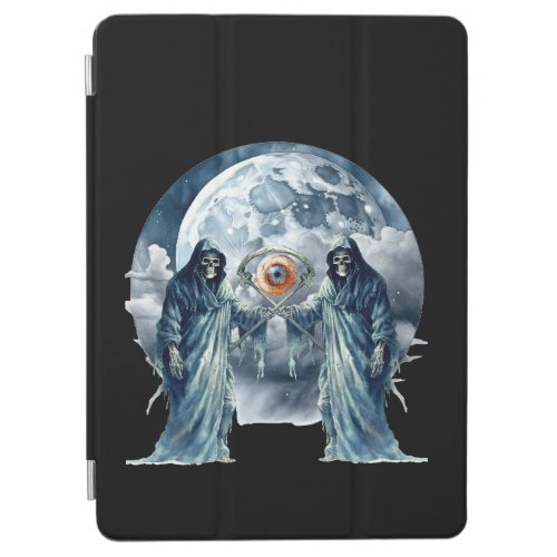 two grim reapers fighting for an eye iPad air cover