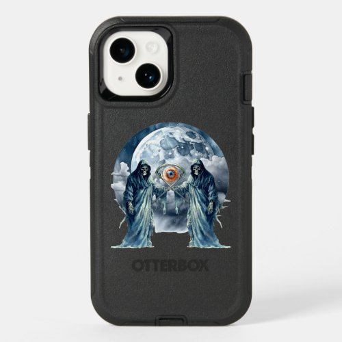 two grim reapers fighting for an eye OtterBox iPhone 14 case