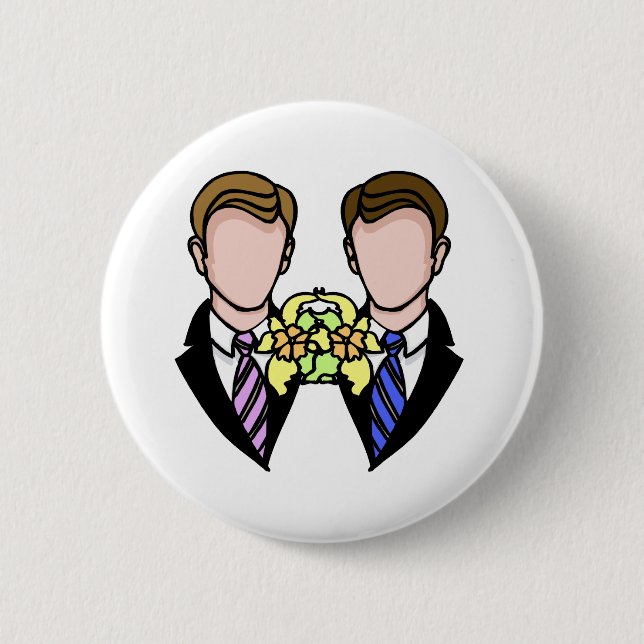 Two Grooms Button (Front)