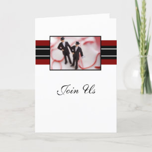 Two Grooms Custom Wedding Invitations