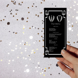 Two Grooms Gay Tuxedo Wedding Dinner Menu