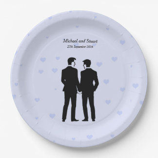 Two Grooms Paper Plates