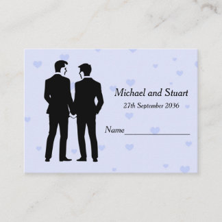 Two Grooms Place Card