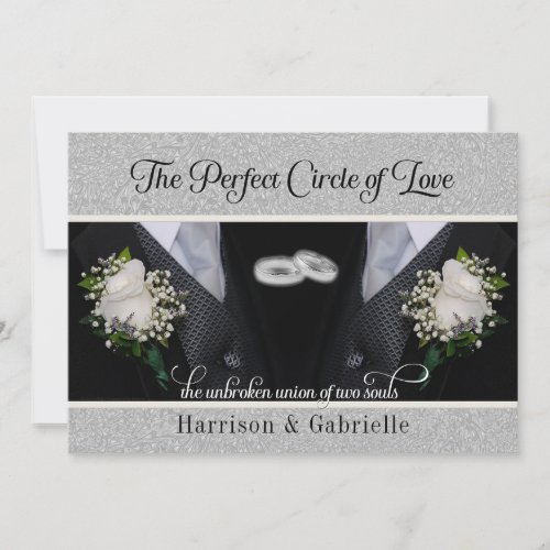 Gay Wedding / Civil Union Custom Invitation