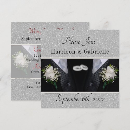 Gay Wedding / Civil Union Custom Invitation