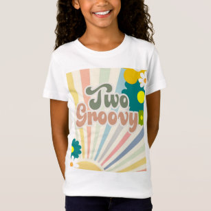 TWO GROOVY, 2ND BIRTHDAY, SUNSHINE, RAINBOW  T-Shirt