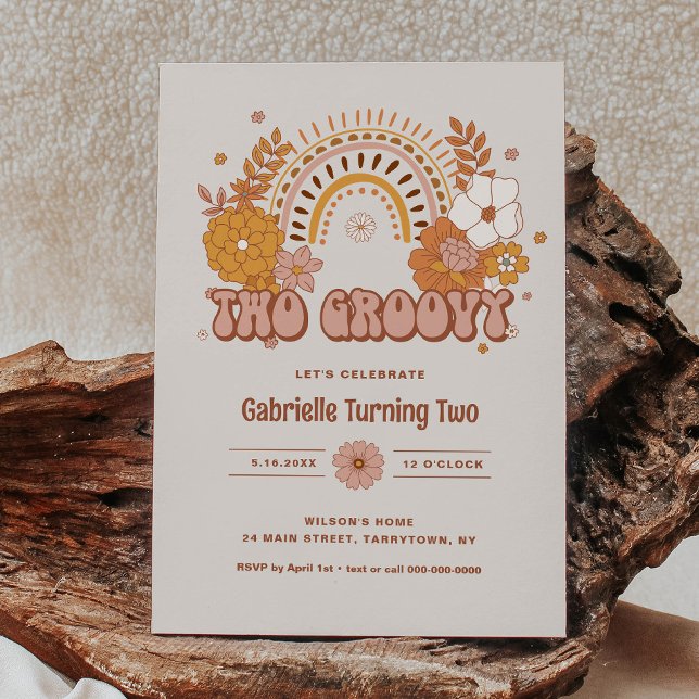 Two Groovy Birthday Invitation  (Creator Uploaded)