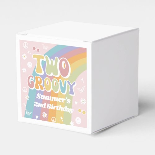 Two Groovy Favor Box  Groovy Party Favors