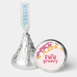 Two Groovy hippie Daisy Boho Rainbow Hershey®'s Kisses®