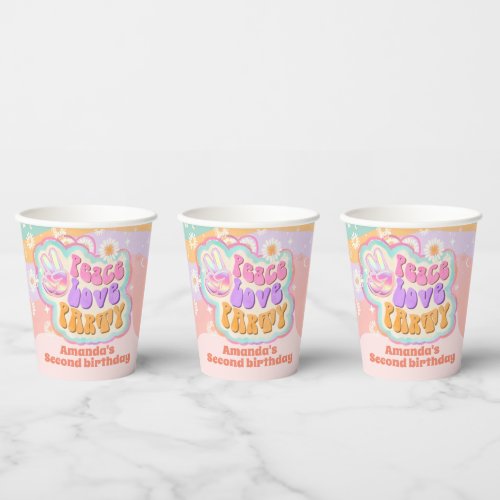 TWO Groovy Paper Cups
