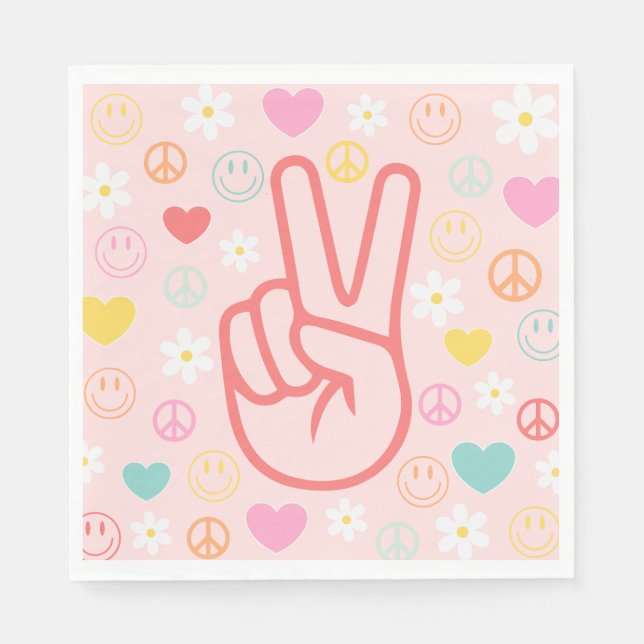 Two Groovy Party Napkins (Front)